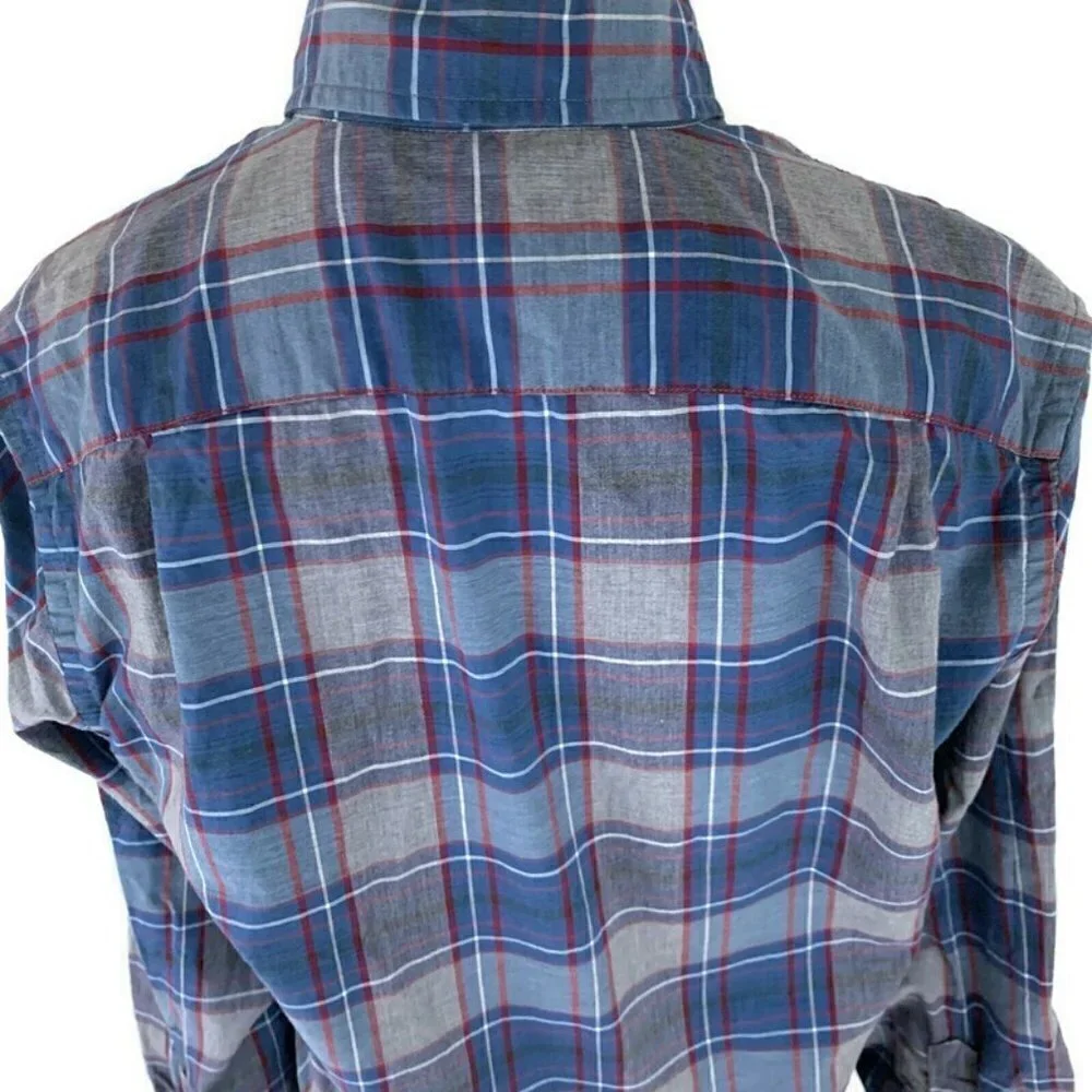 J. Crew Men's Size XS Button Down Shirt Plaid 100% Cotton Fitted